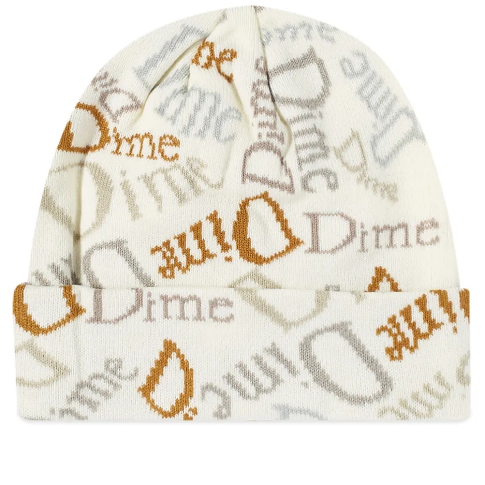 Dime off-white "haha!" Beanie one size